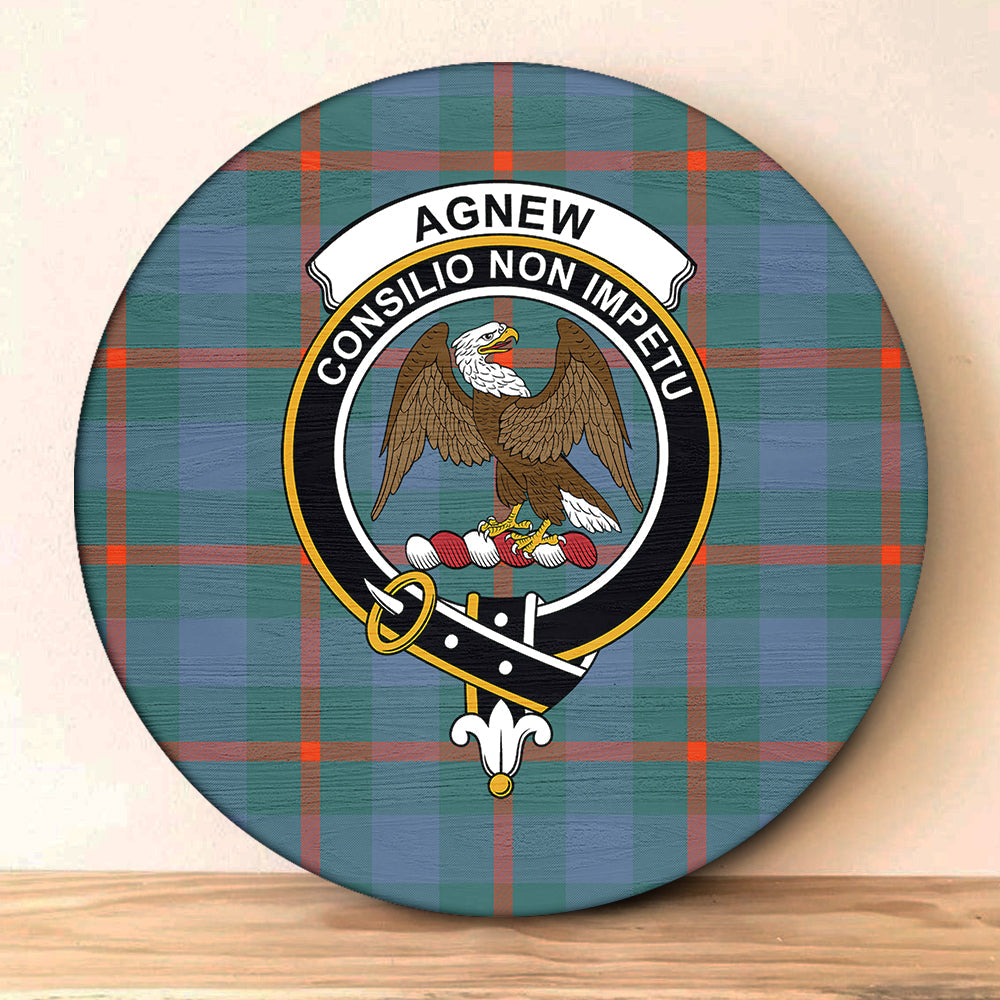 Agnew Ancient Tartan Crest Birdseye Mesh Polo Shirt
