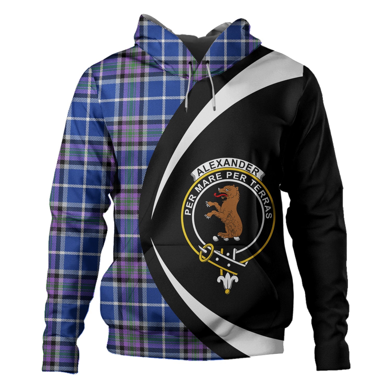 Armstrong Modern Clan Half Of Tartan Zipper Hoodie main image 0