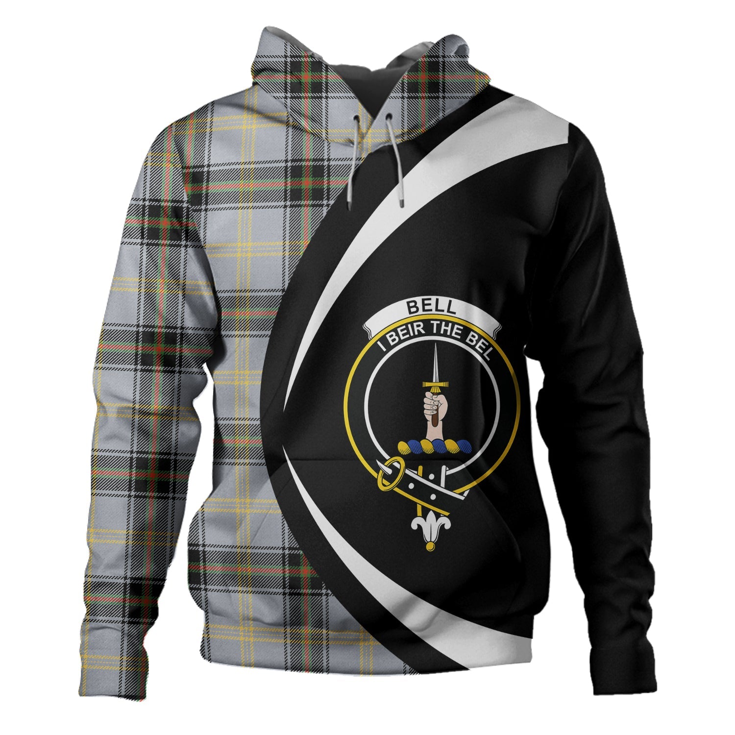 Bannatyne Clan Half Of Tartan Hoodie