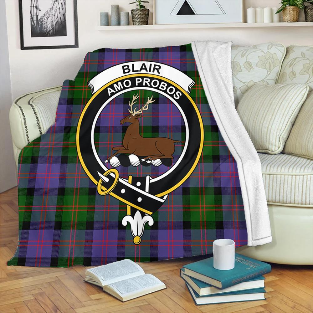 Baxter Modern Tartan Crest Premium Blanket - Celtic Stag style main image 0