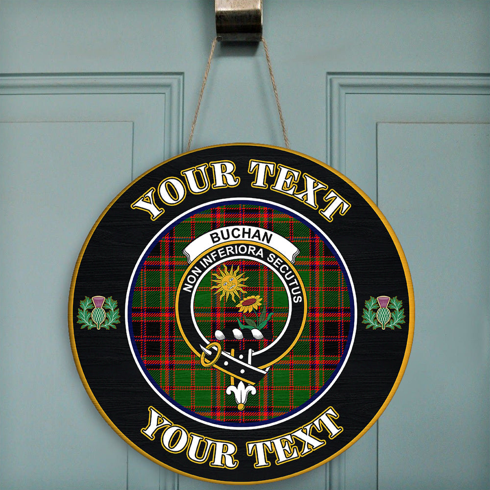 Buchan Modern Tartan Crest Wall Hanging Banner