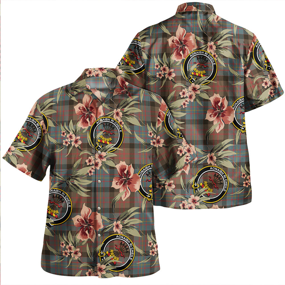 Cameron of Erracht Weathered Tartan Crest 2D T-shirt - Never Underestimate Style main image 0