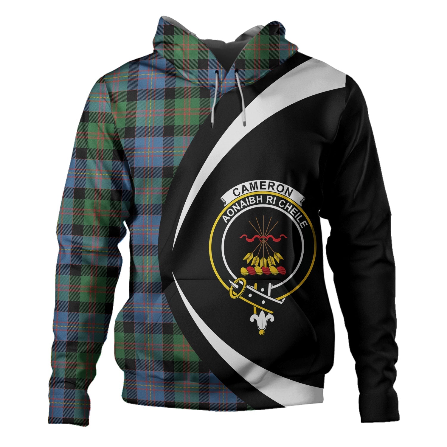 Cameron Of Erracht Dress Tartan Crest T-shirt - Alba Celtic Style