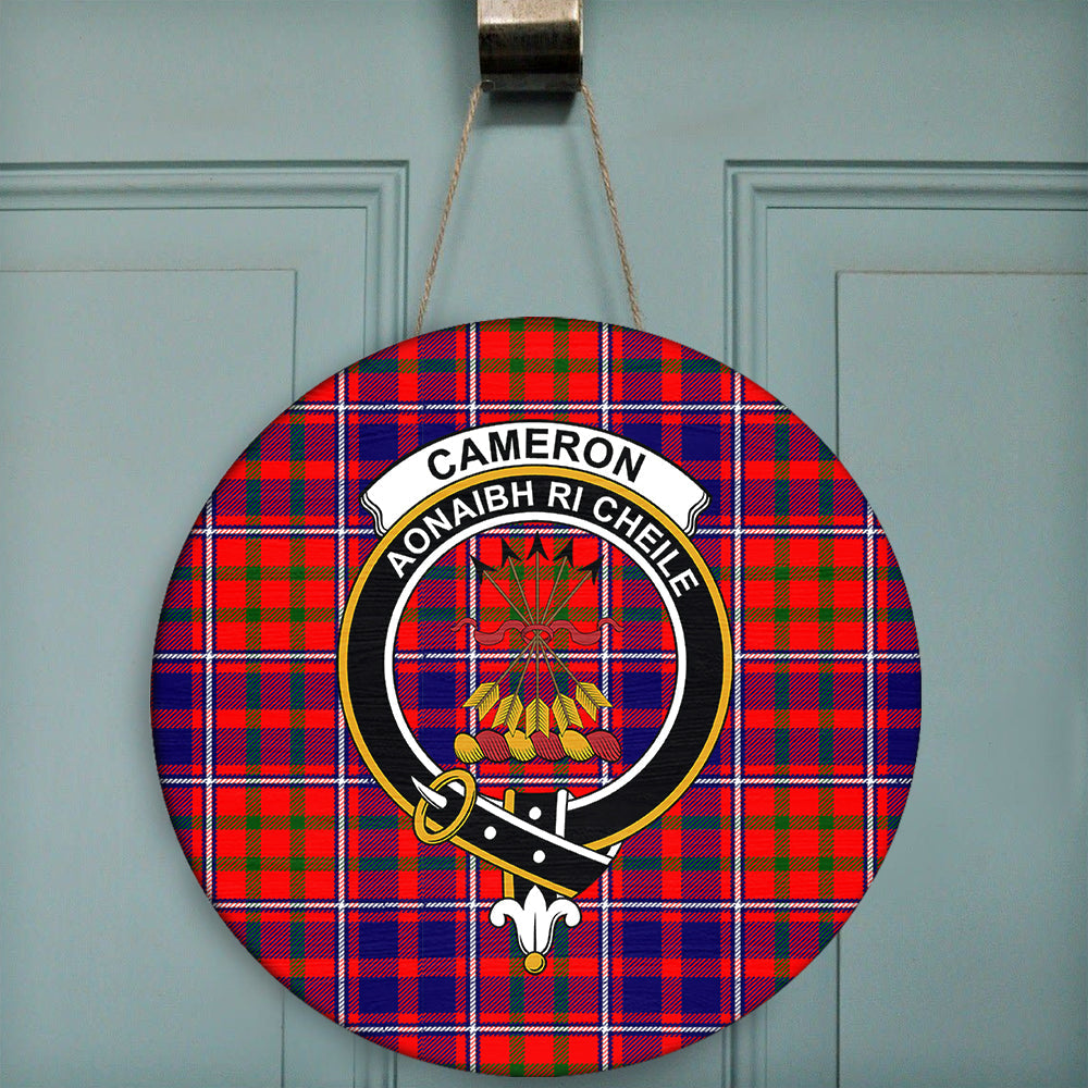 Cameron of Lochiel Modern Tartan T-Shirt Half of Me - Cross Style