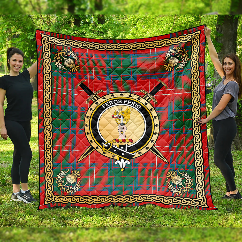 Chisholm Ancient Tartan Crest Quilt