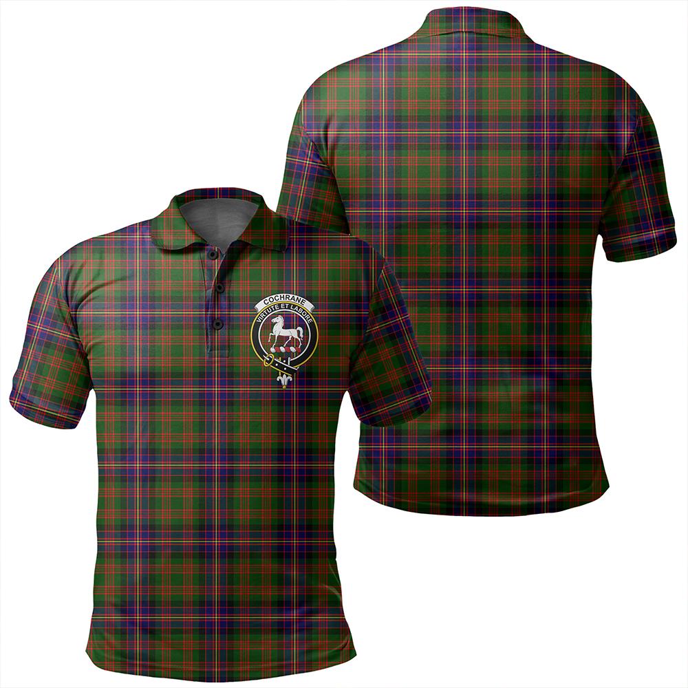 Cochrane Modern Tartan Classic Crest Polo Shirt