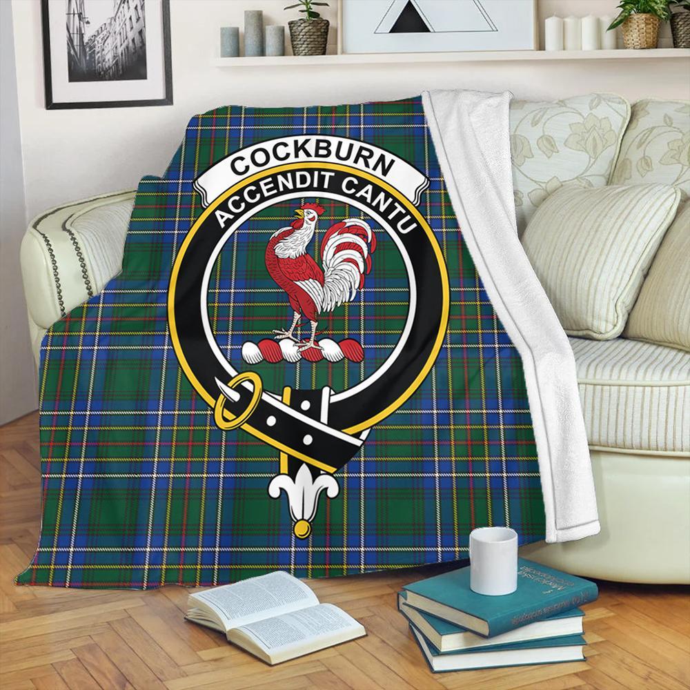 Cockburn of Ormiston Dress Tartan Crest Quilt