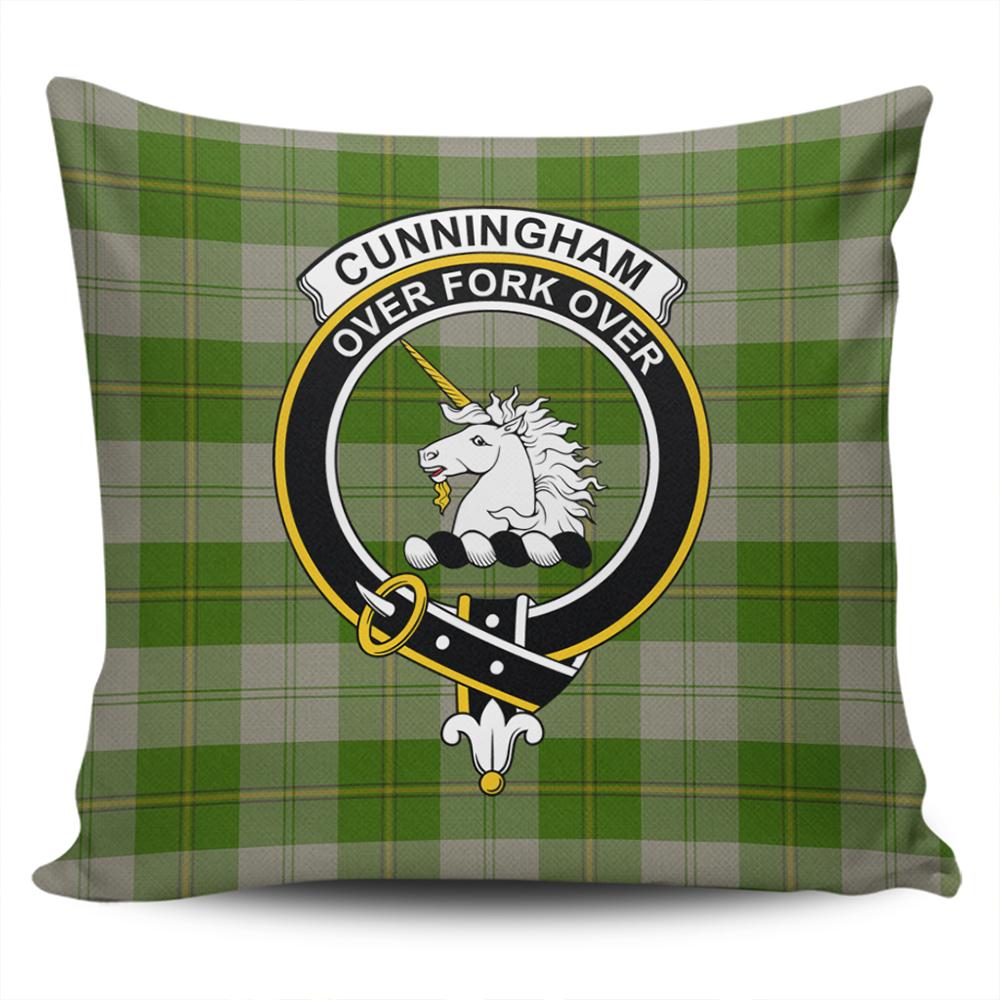 Cunningham Dress Blue Dancers Tartan Crest Tablecloth