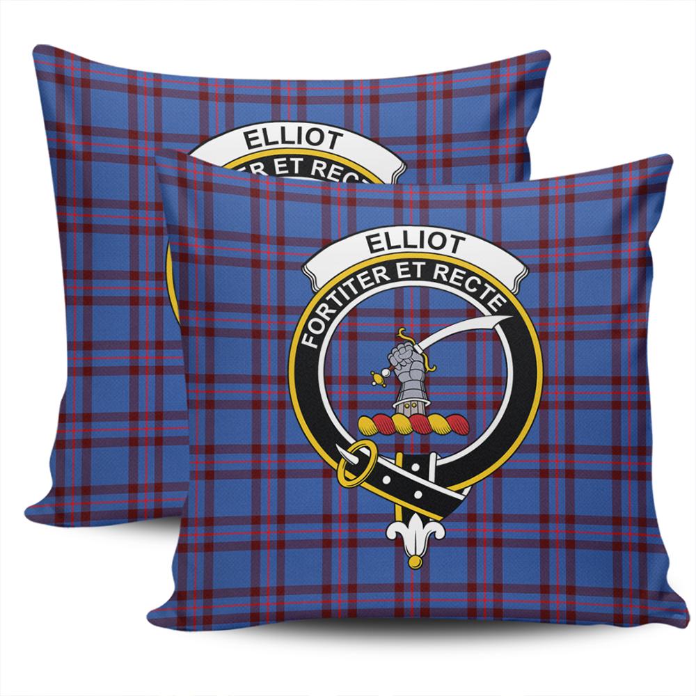 Elliott Modern Tartan Crest Premium Blanket - Celtic Stag style