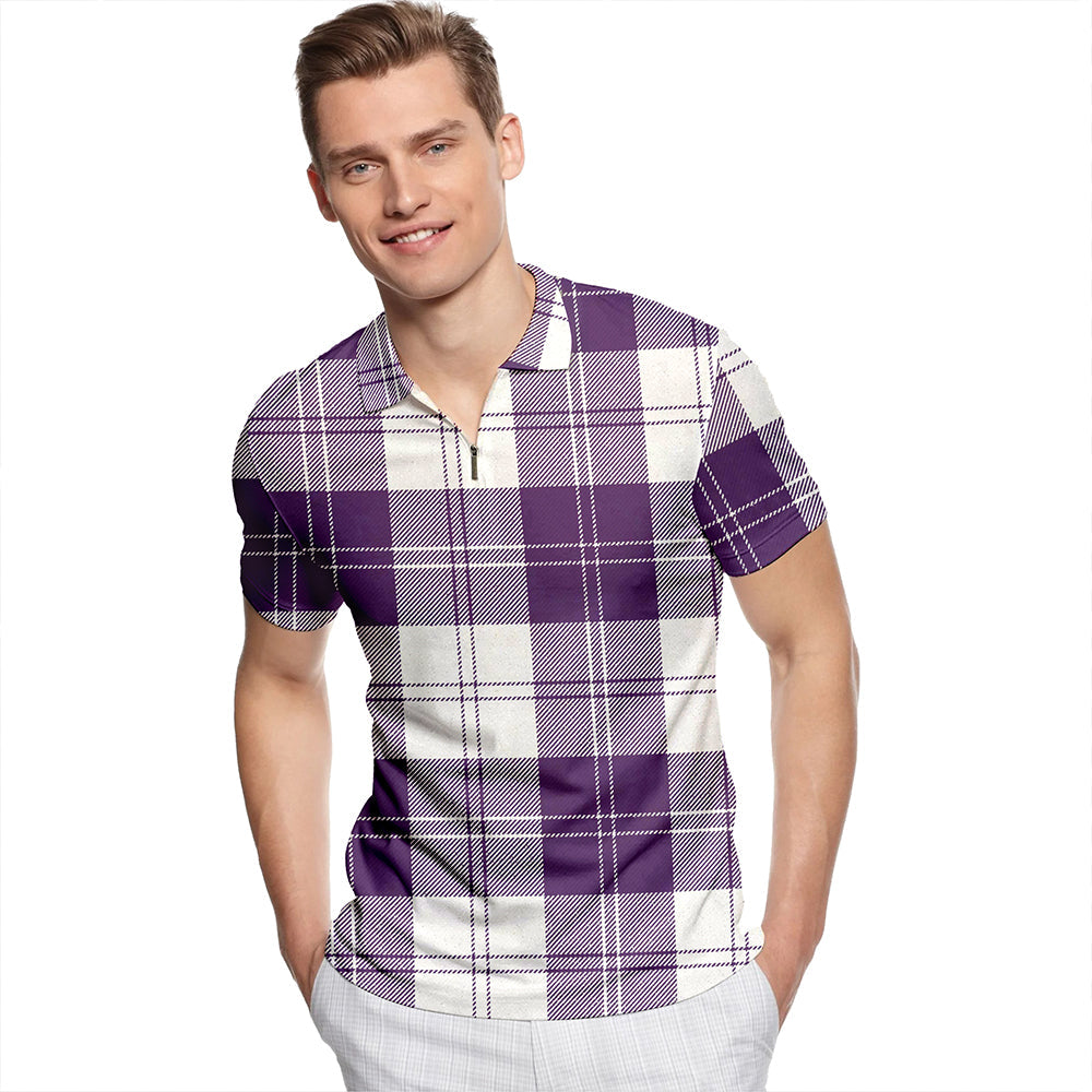 Erskine Red Tartan Polo Shirt
