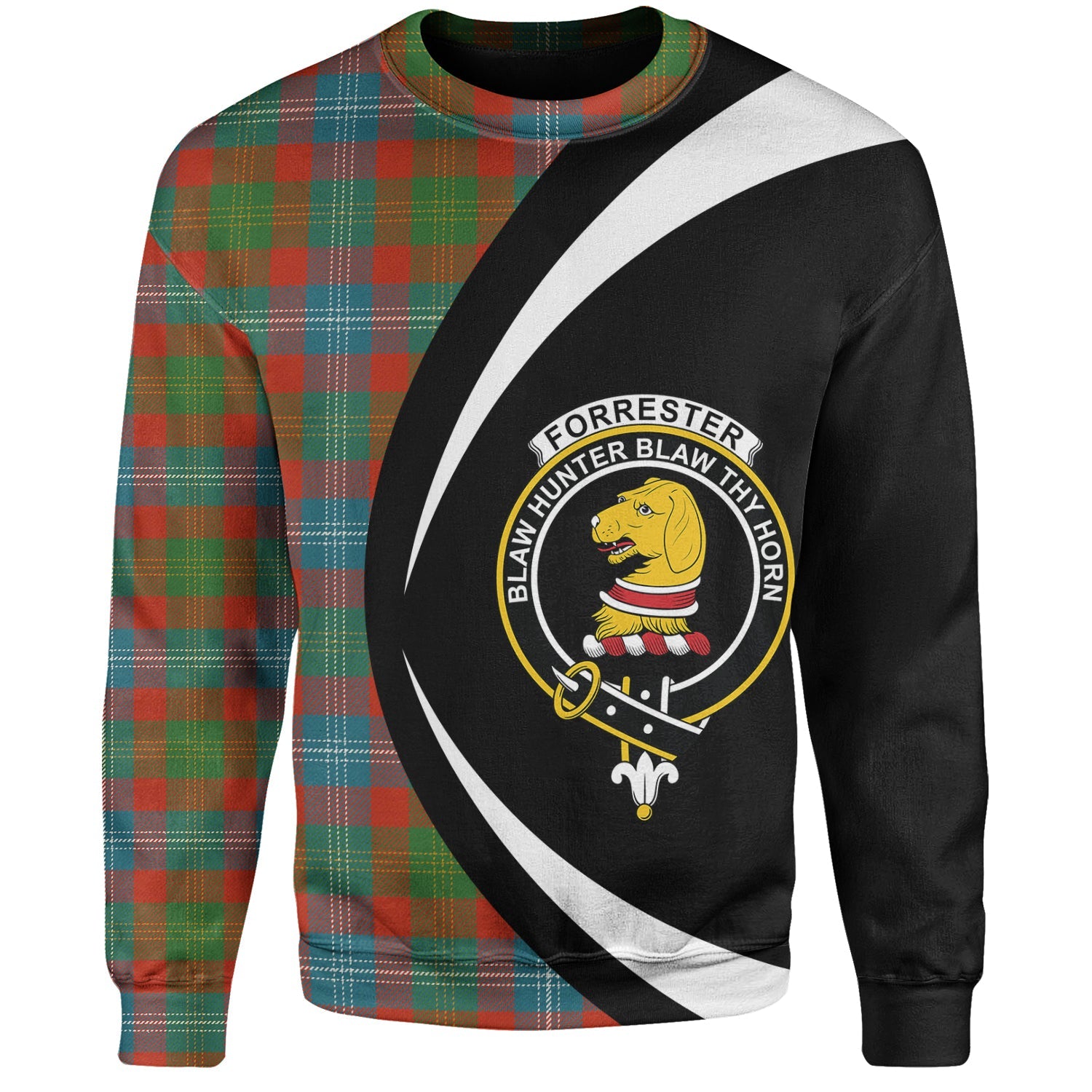 Scottish Tartan Inkster Ancient Clan Crewneck Sweatshirt Plaid Style main image 1