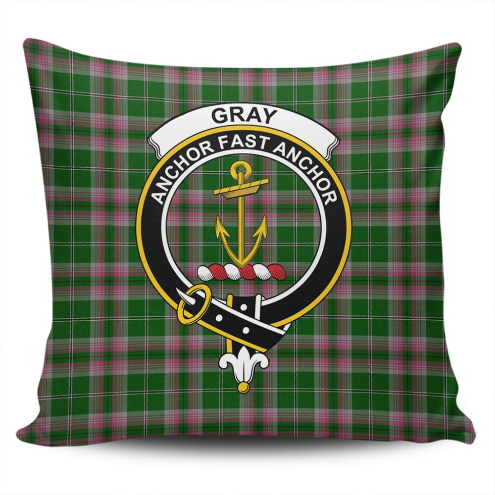 Gray Family Tartan Crest Blanket - 3 Sizes