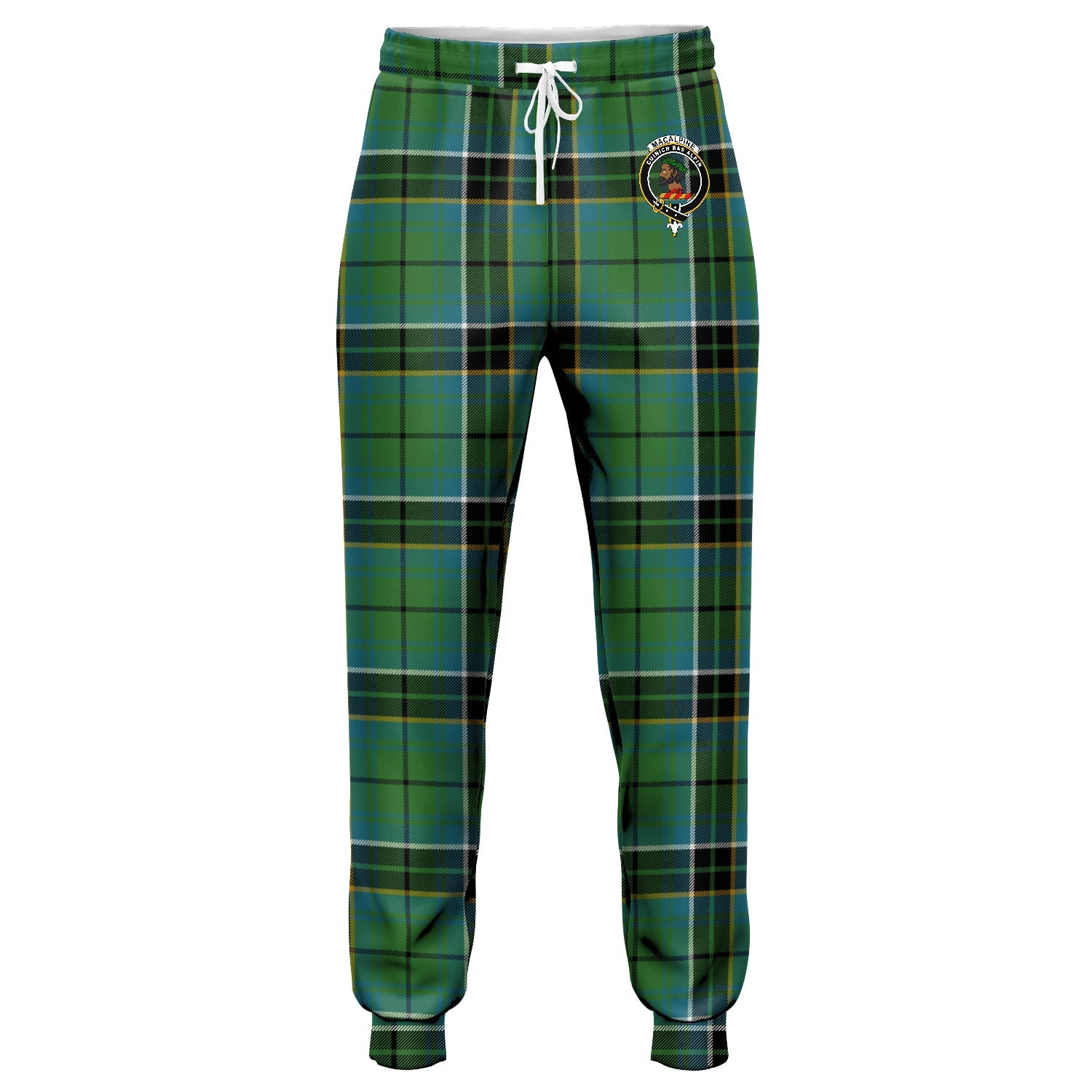 Stirling & Bannockburn District Tartan Crest Jogger Sweatpants - Alba Celtic Style main image 1