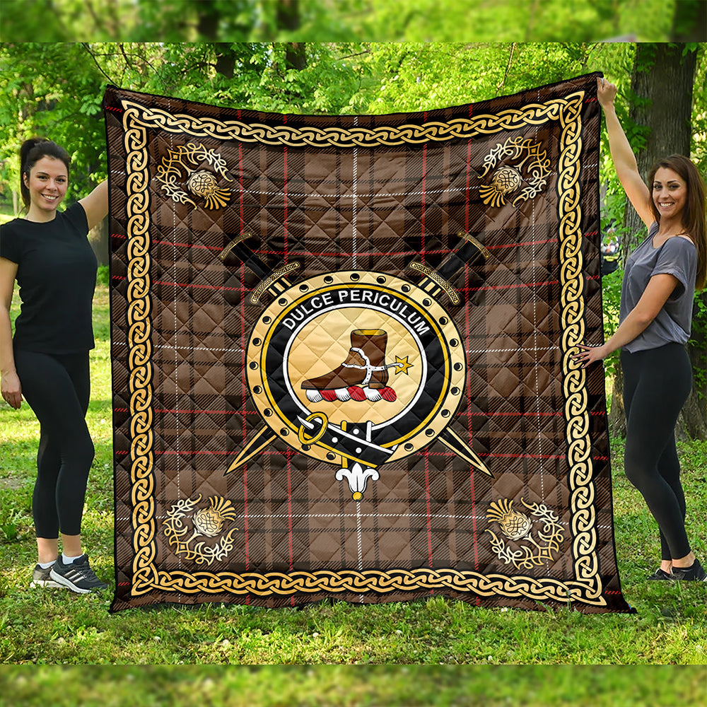 MacAulay Tartan Crest Quilt