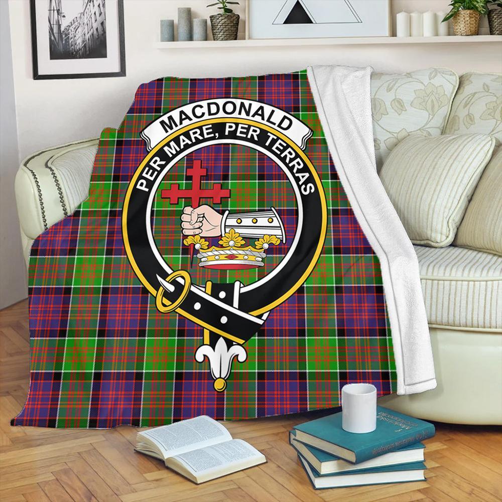 MacNab Crest Premium Blanket - Black Celtic Cross Style