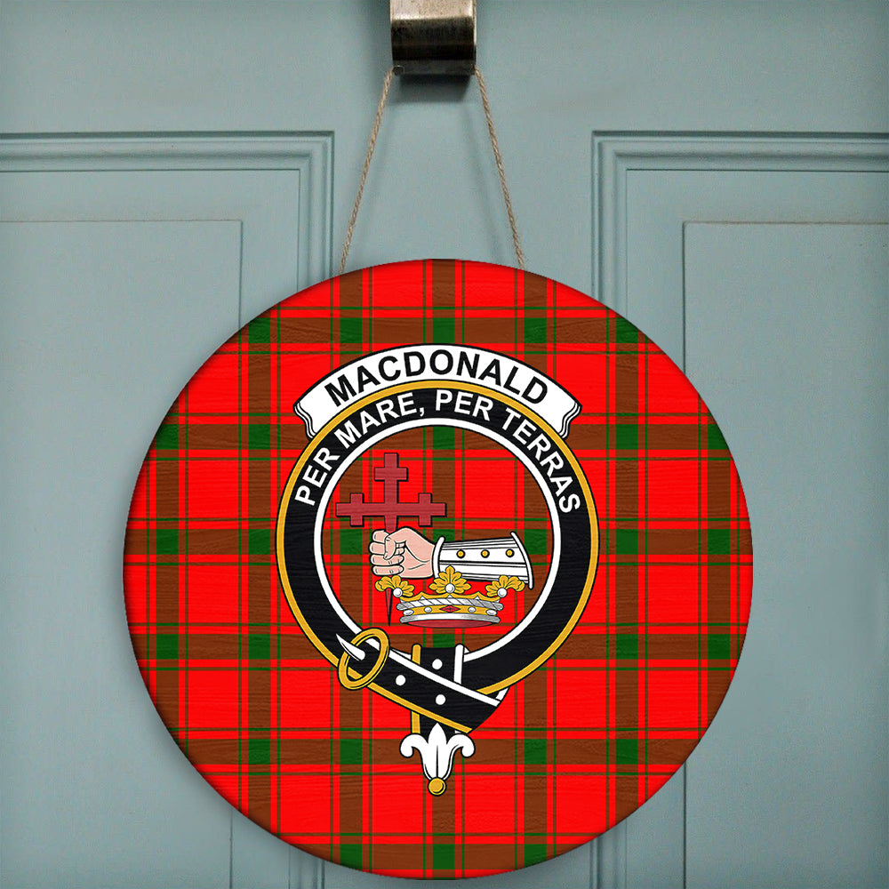 McDonald of Sleat Tartan Crest Hoodie