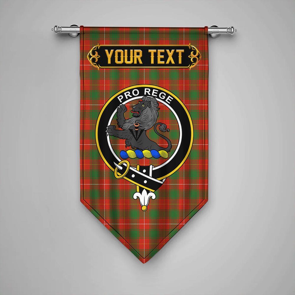 Scottish Tartan MacLeod of Assynt Weathered Clan Badge Gonfalon Personalize main image 0