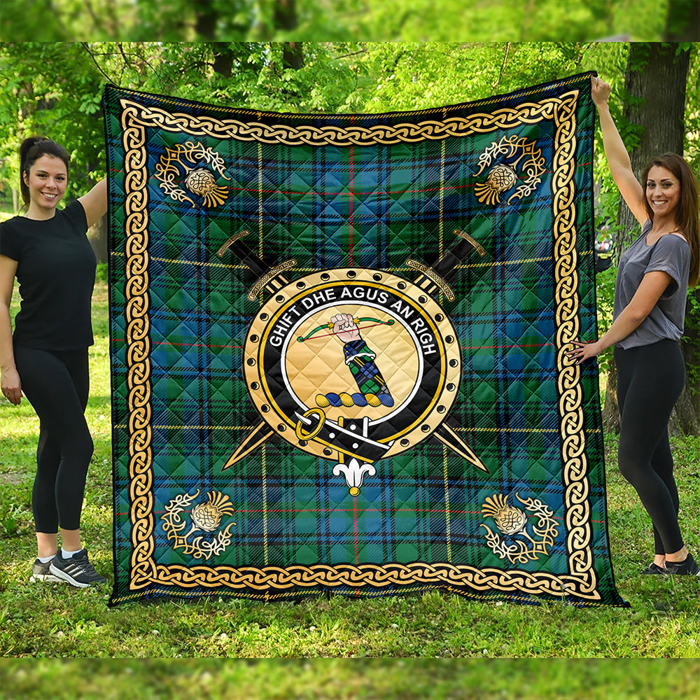 MacInnes Ancient Tartan Gold Courage Symbol Blanket
