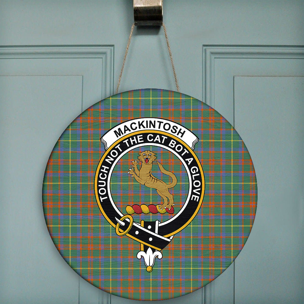 MacKintosh Hunting Modern Tartan Crest Garden Flag - Welcome Style main image 0