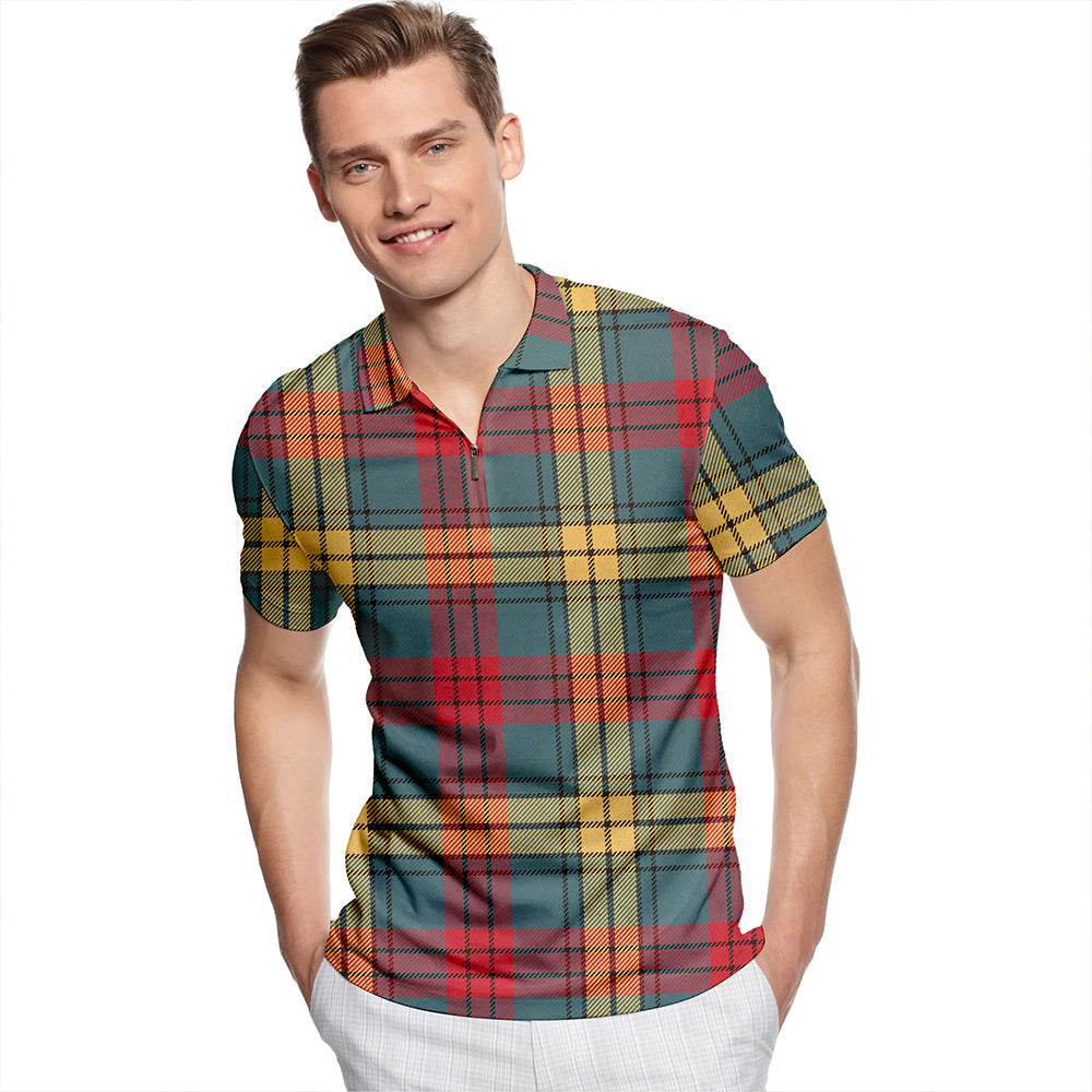 MacMillan Old Weathered Tartan Polo Shirt main image 1