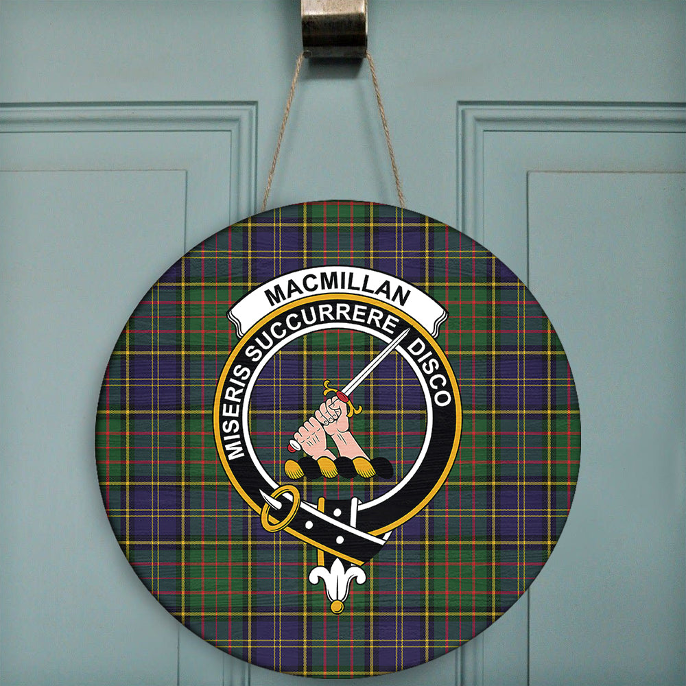 MacMillan Old Modern Tartan Crest Wall Hanging Banner