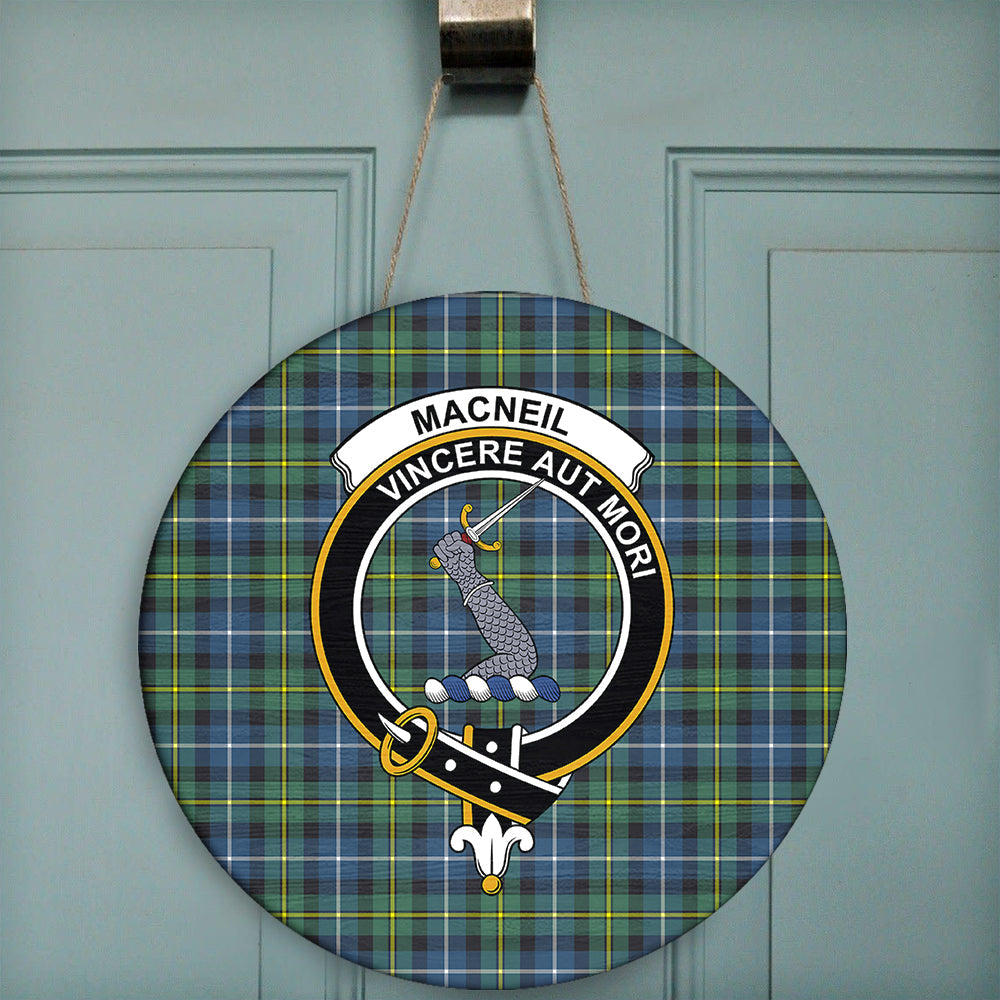 MacNeil Of Barra Modern Tartan Crest T-shirt - Alba Celtic Style main image 1