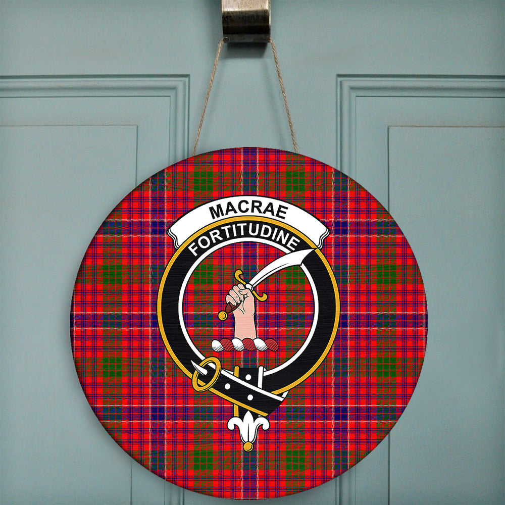 McRae Dress Modern Tartan Crest Garden Flag