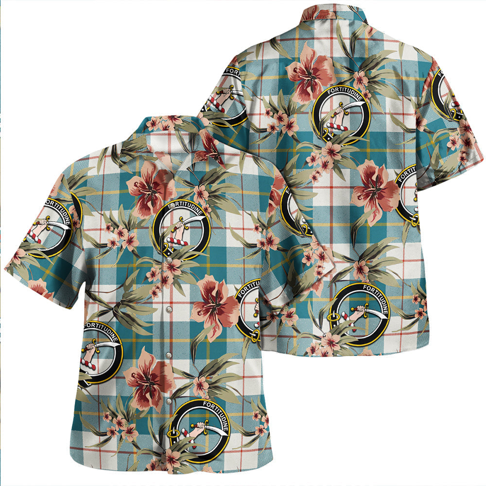 MacArthur Ancient Tartan Vintage Leaves Hawaiian Shirt main image 1