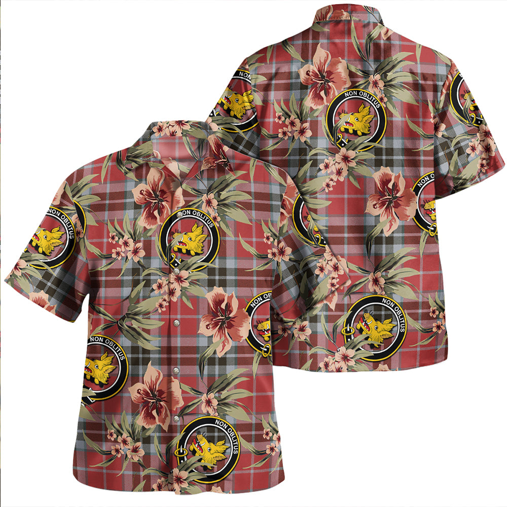 Scottish Tartan MacNaughton Weathered Clan Hawaiian Shirt Tropical Old Style main image 0