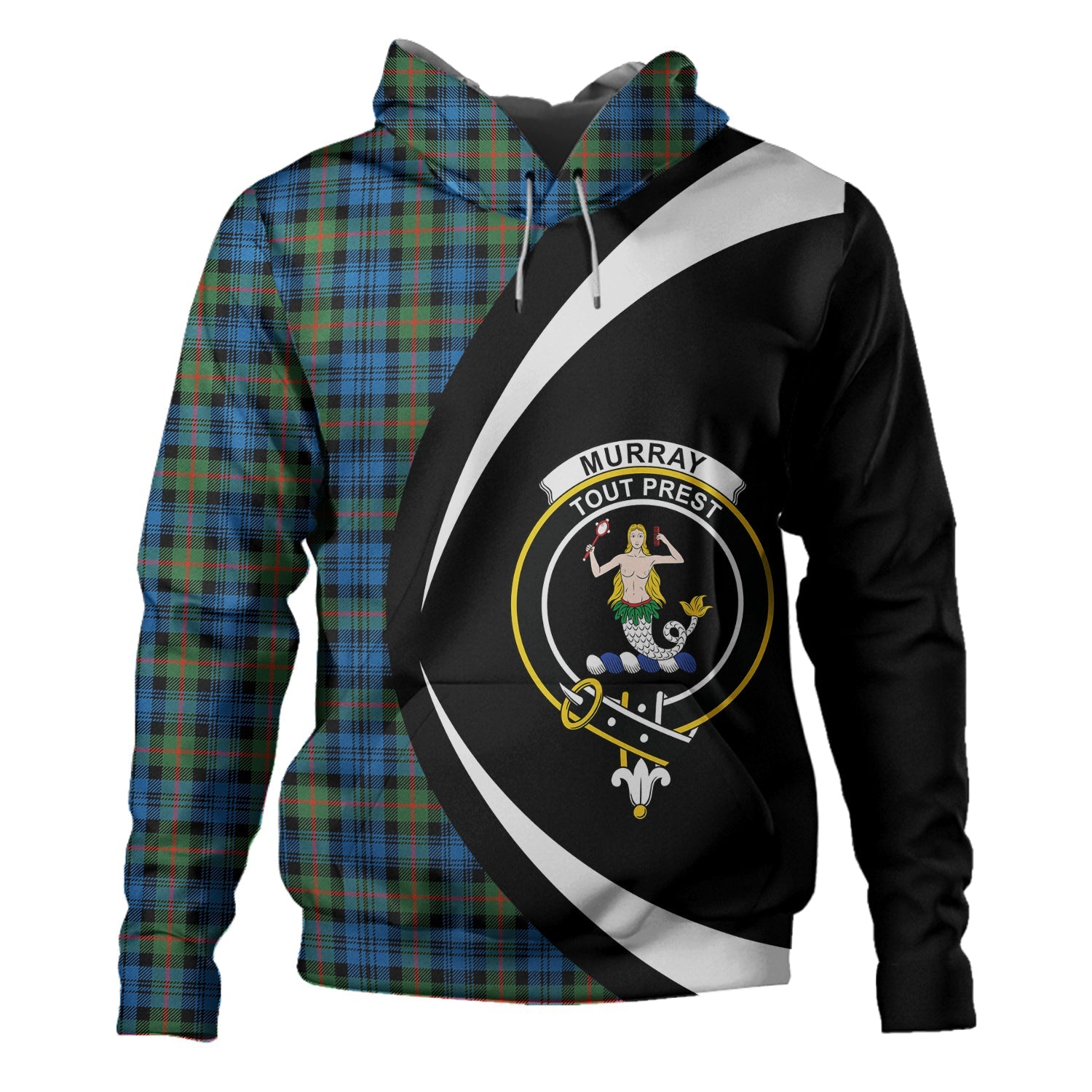 Murray of Atholl Ancient Clan Half Of Tartan Hoodie main image 0