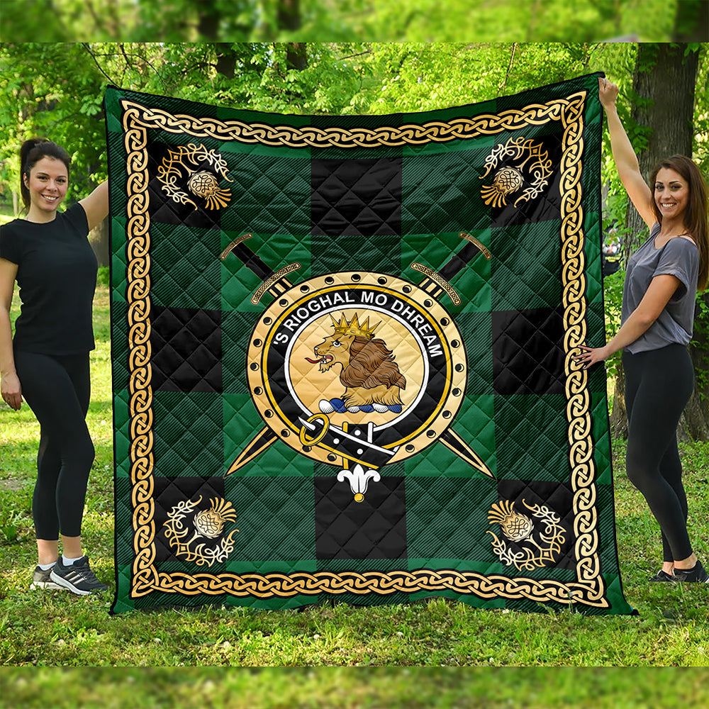 Rob Roy Macgregor Tartan Crest Quilt - SP