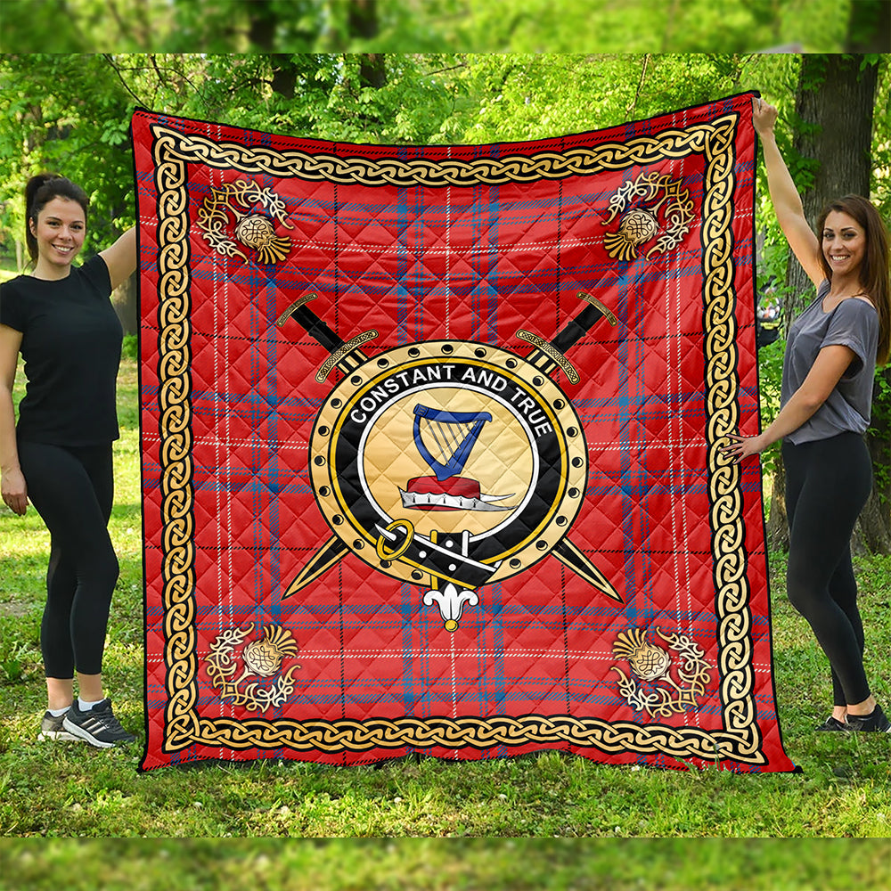 Rose of Kilravock Tartan Hoodie - Lion Rampant And Celtic Thistle Style