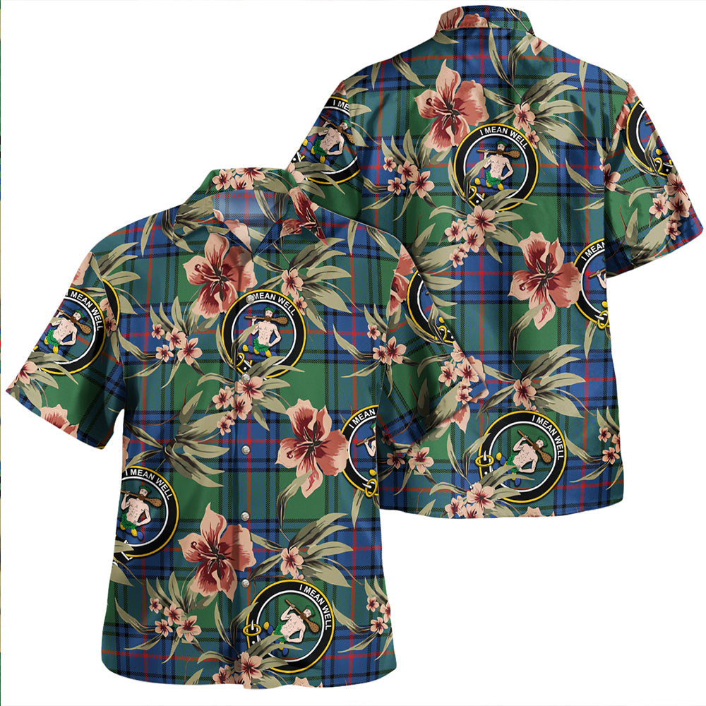 O'Donohue Tartan Vintage Leaves Hawaiian Shirt main image 0