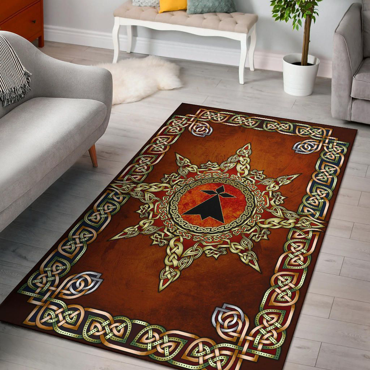 Brittany Celtic Area Rug Celtic Compass Celticprime Celticprime