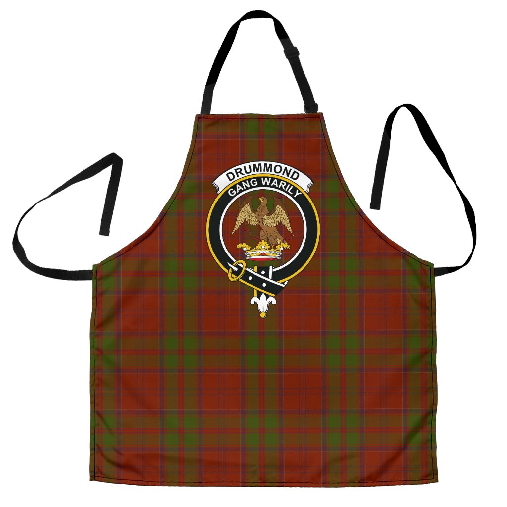 Drummond Clan Tartan Crest Polo Shirt Black Neck Style