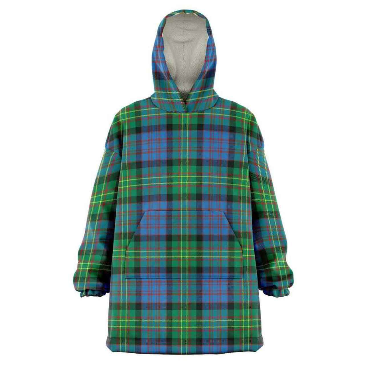 Irvine Ancient Tartan Crest Zipper Hoodie - Circle Style