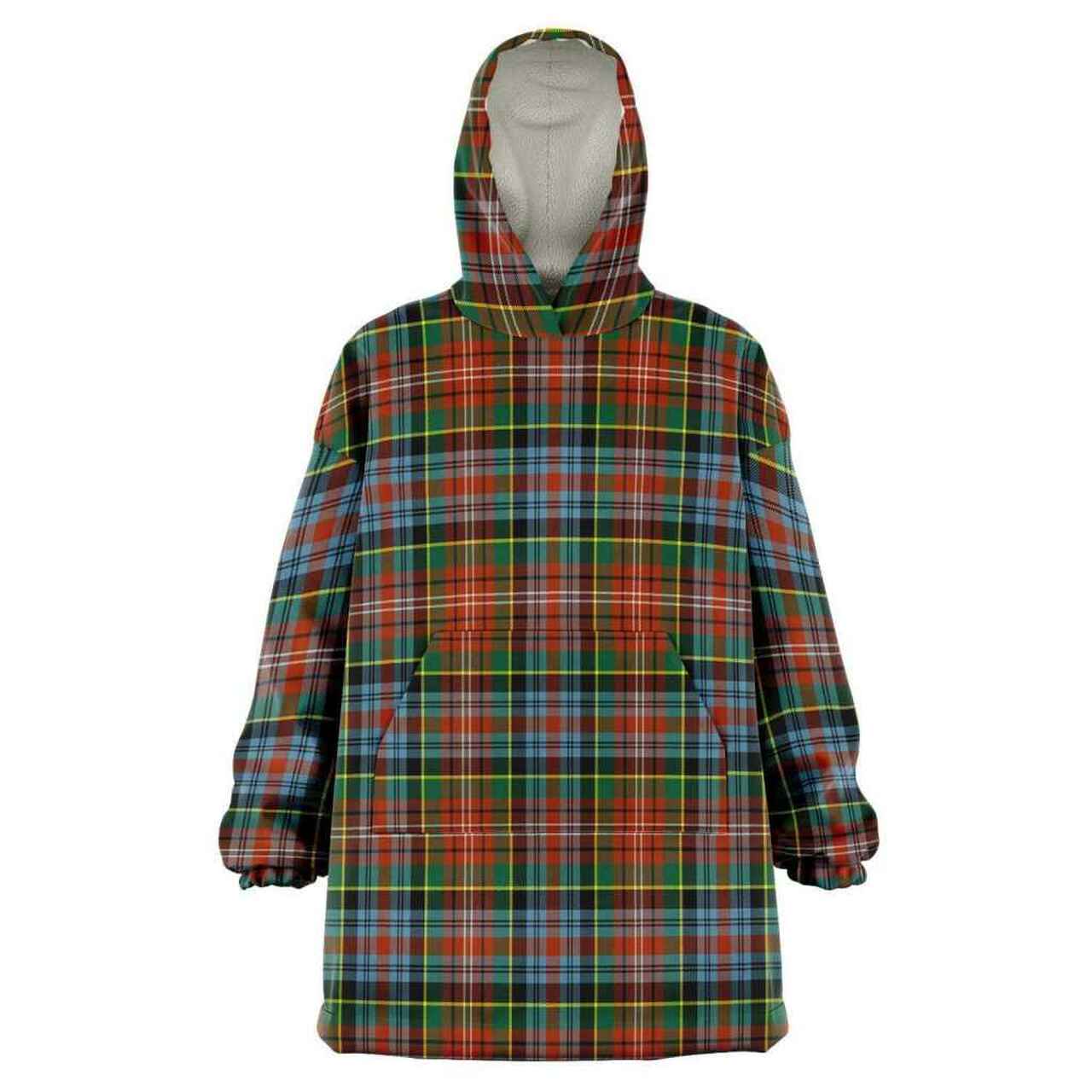 Morrison Ancient Clan Half Of Tartan Zipper Hoodie