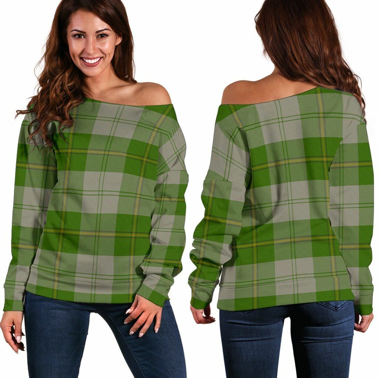 Cunningham Dress Tartan Women's Lapel Shirt Dress With Long Sleeve
