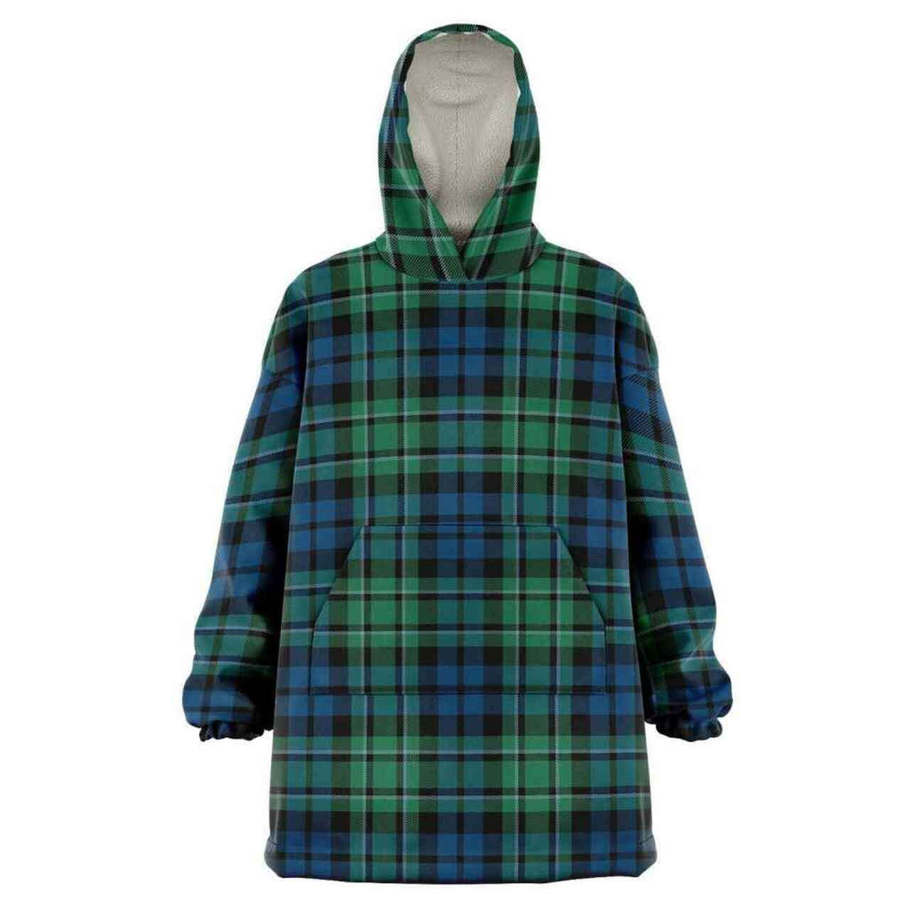 MacCallum Tartan Hoodie - Lion Rampant And Celtic Thistle Style