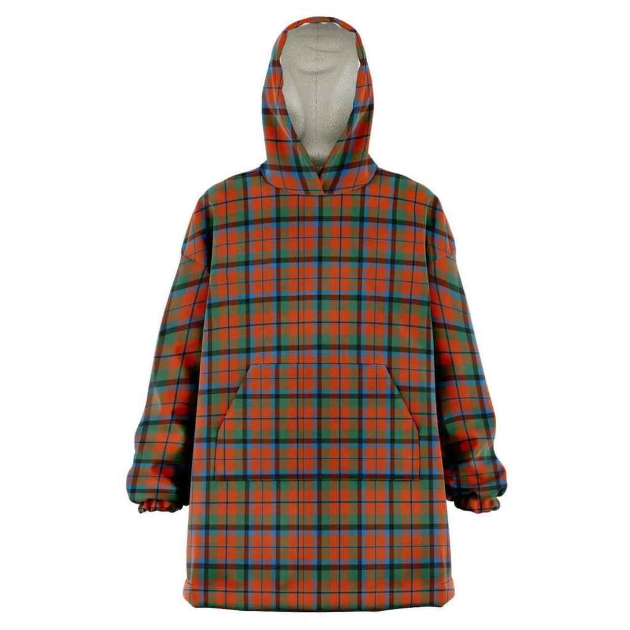 MacNaughton Ancient Clan Half Of Tartan Hoodie