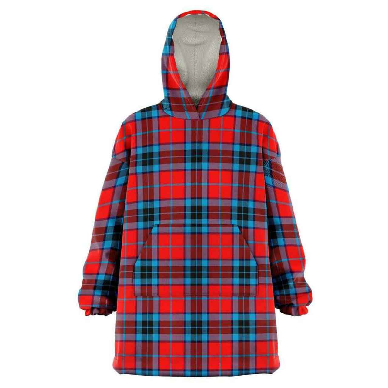 MacTavish Dress Tartan Hoodie - Lion Rampant And Celtic Thistle Style