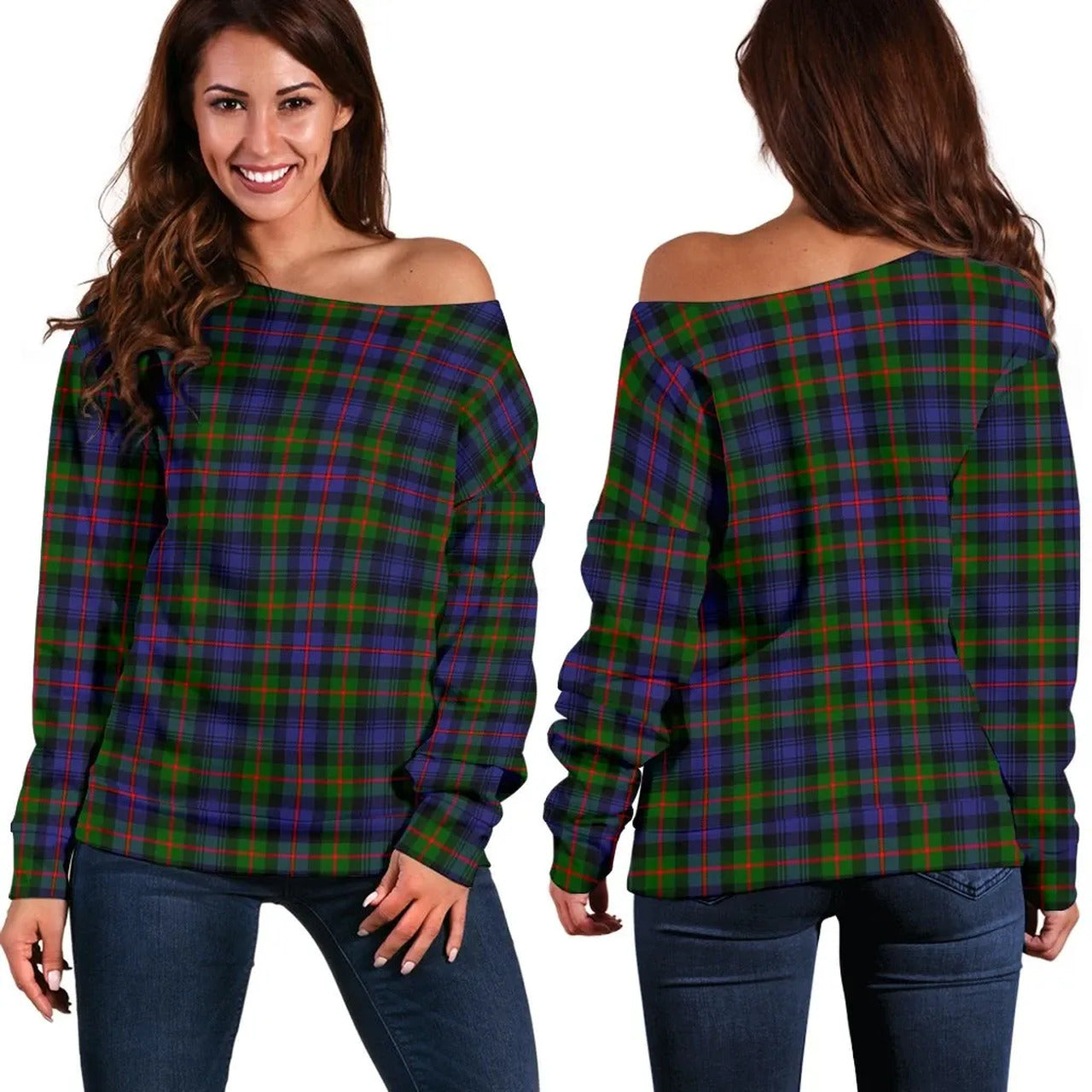 Stewart Atholl Modern Tartan Hoodie - Alba Celtic Style