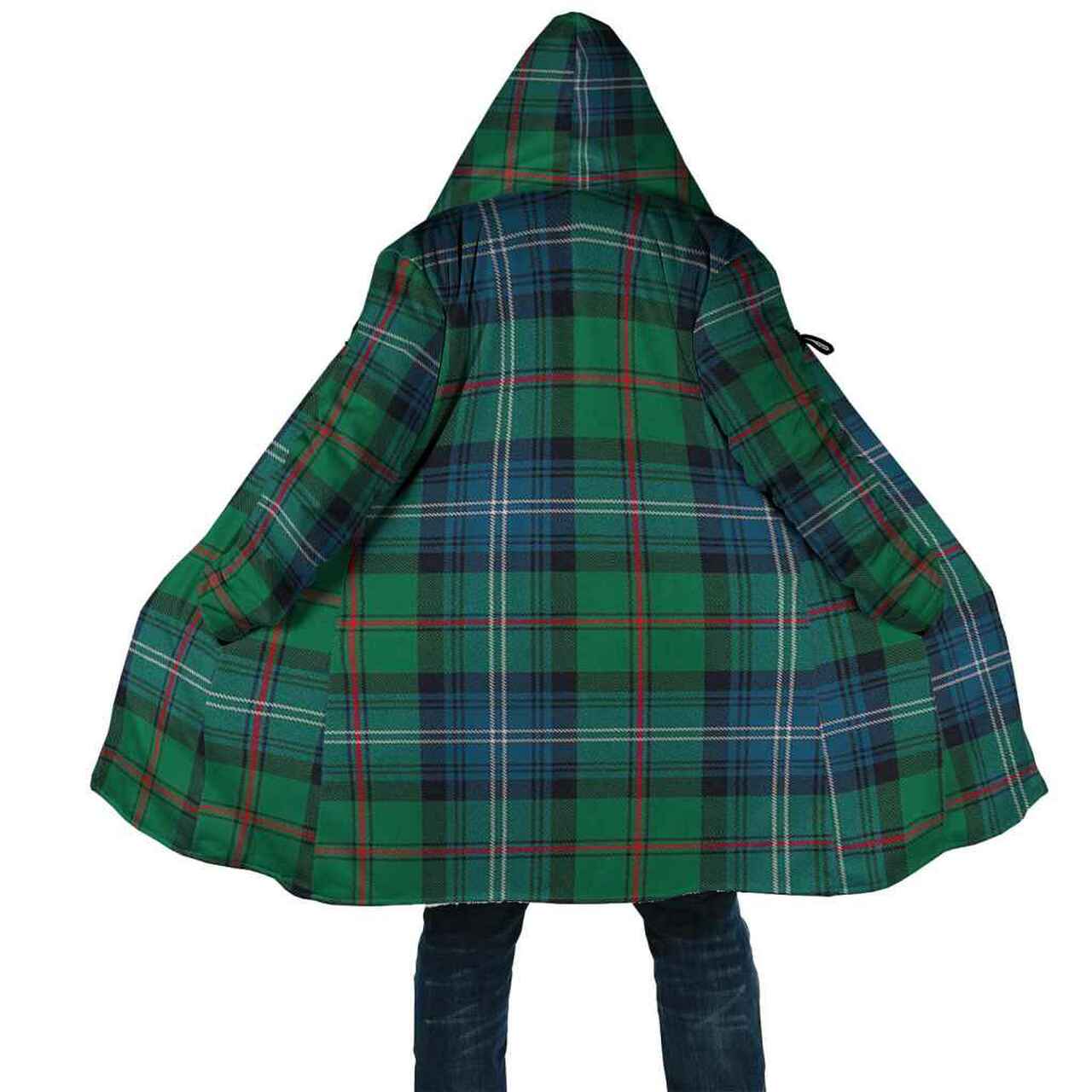 Urquhart Ancient Tartan Crest Zipper Hoodie - Circle Style