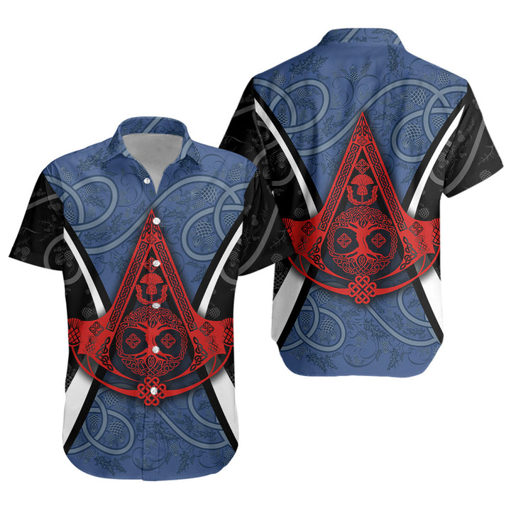 Scotland Short Sleeve Shirt Thistle Creed of the Celtic Highlands