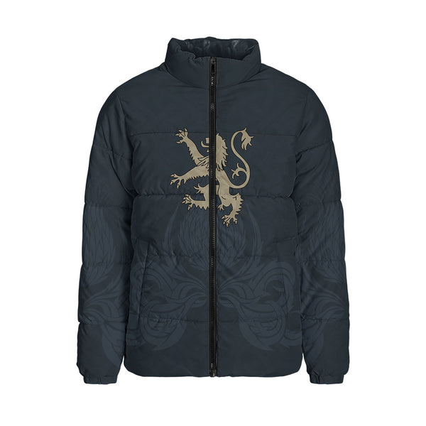 Scotland Padded Jacket Twin Lion Crest Midnight Thistle Heritage Edition