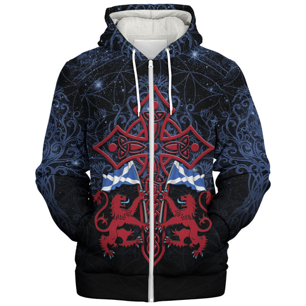 Scotland Sherpa Hoodie Celestial Guardians