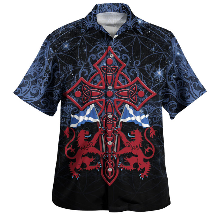 Scotland Hawaiian Shirt Celestial Guardians