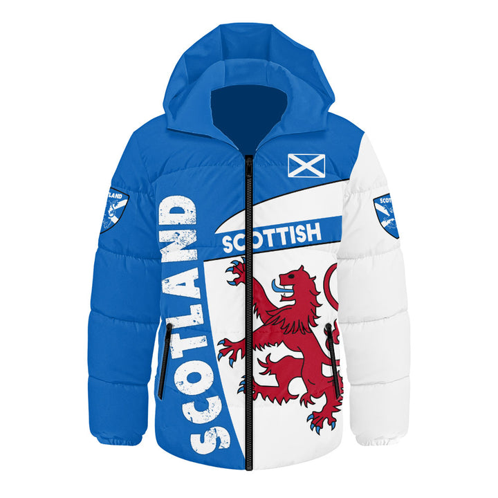 Scotland Hooded Padded Jacket Heritage Lion Rampant