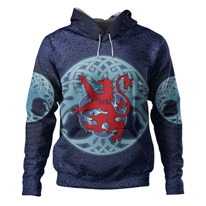 Scotland Hoodie Celestial Rampant Lion Mystic Knot Circle Legacy