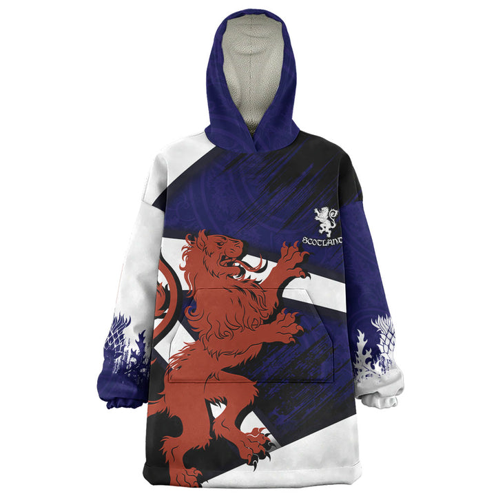 Scotland Snug Hoodie Roar of the Highland Lion Across the Saltire Sky